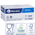 Ręczniki papierowe MERIDA TOP, białe, dwuwarstwowe, 3200 szt., ECOLABEL
